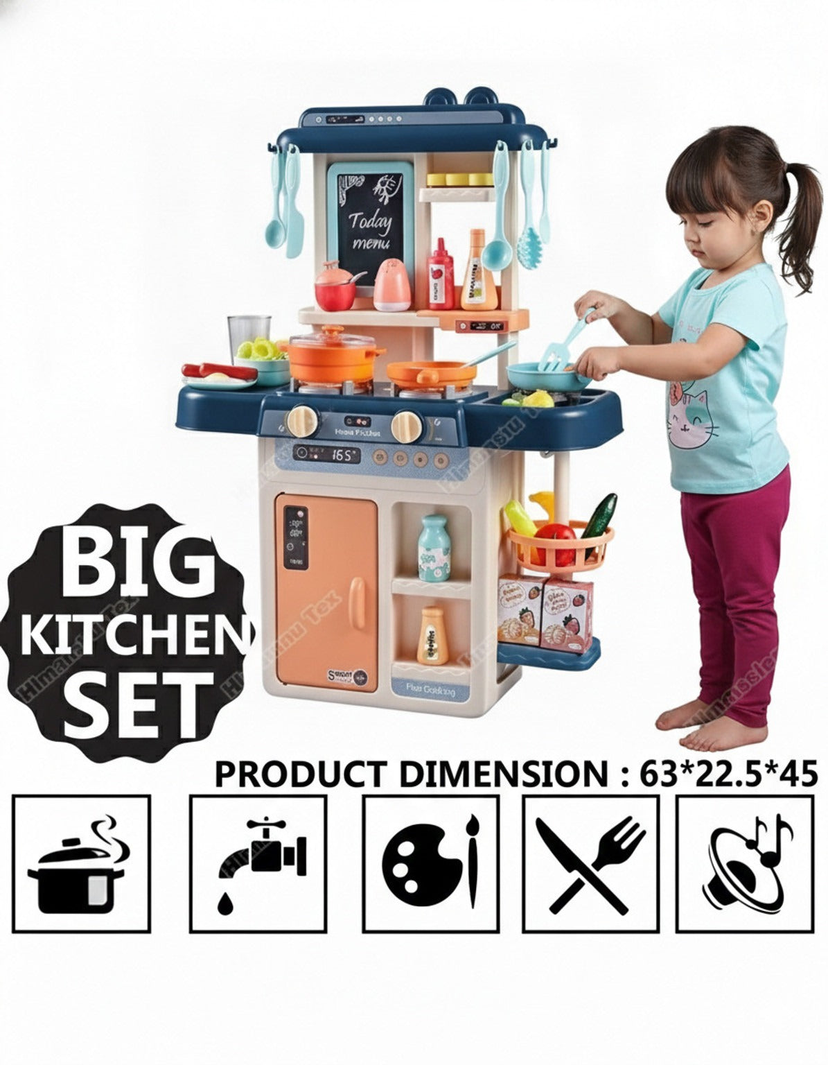 42-Piece Pretend Play Kitchen Set